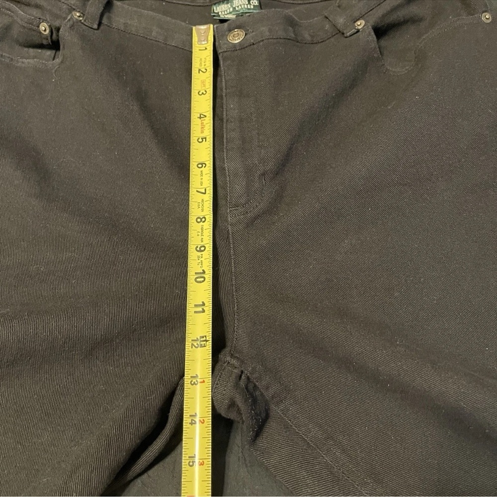 *PAIR*LRL Lauren Jeans Co Modern Straight Size 18W Black White - Picture 6 of 16